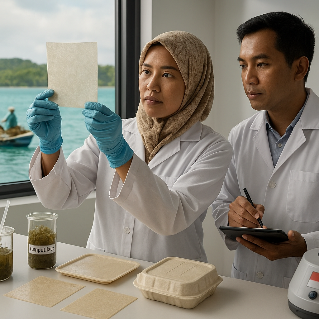 Pengembangan Bioplastik dari Rumput Laut oleh Startup Indonesia