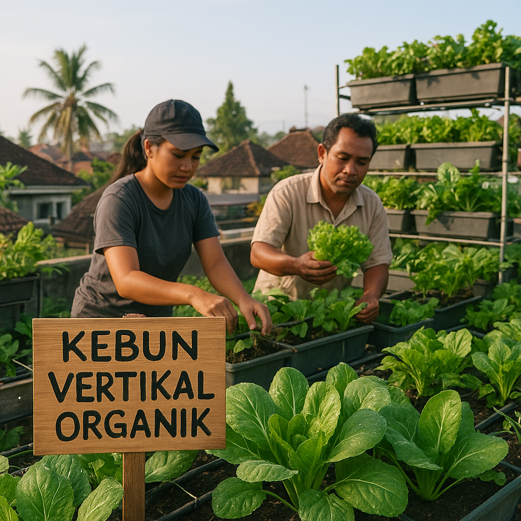Inisiatif "Kebun Vertikal" di Perkotaan Bali: Memanfaatkan Ruang Terbatas untuk Produksi Sayuran Organik