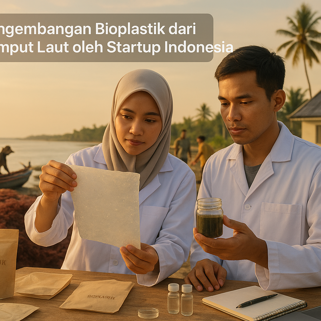 Pengembangan Bioplastik dari Rumput Laut oleh Startup Indonesia, Kurangi Sampah Plastik Laut