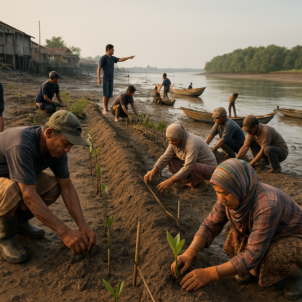 Restorasi Mangrove Partisipatif di Delta Mahakam Serap Karbon dan Cegah Abrasi