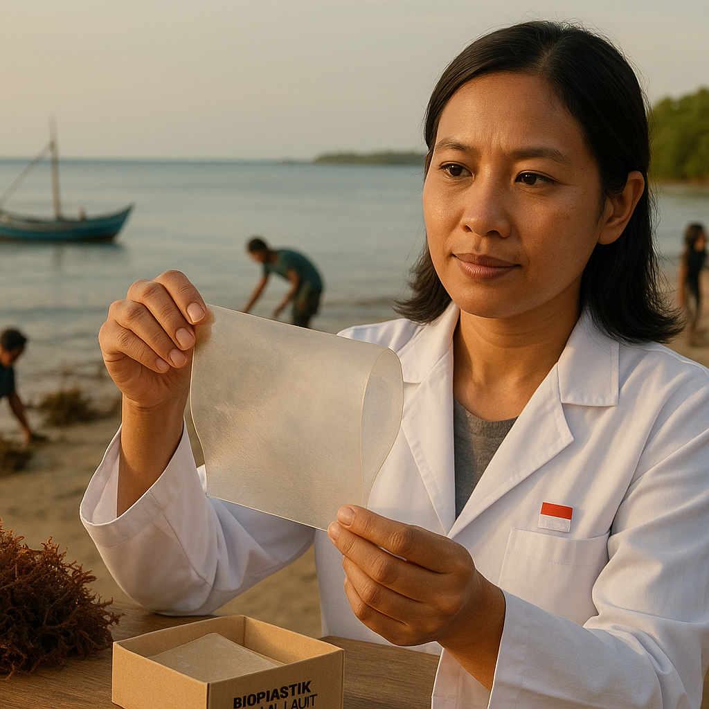 Startup Indonesia Kembangkan Bioplastik dari Rumput Laut, Kurangi Sampah Plastik di Laut