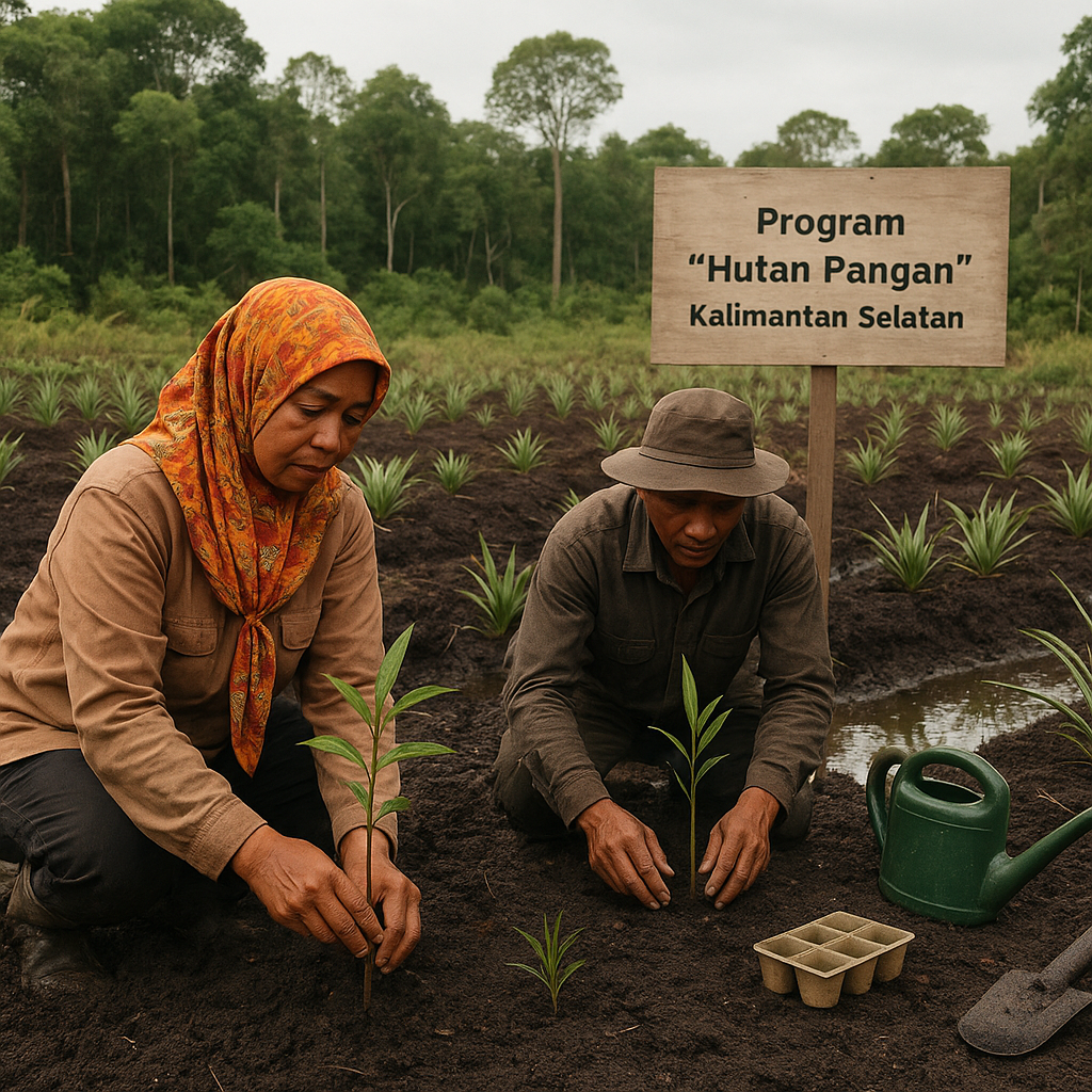 Program 'Hutan Pangan' di Kalimantan Selatan: Restorasi Lahan Gambut dengan Tanaman Bernilai Ekonomi