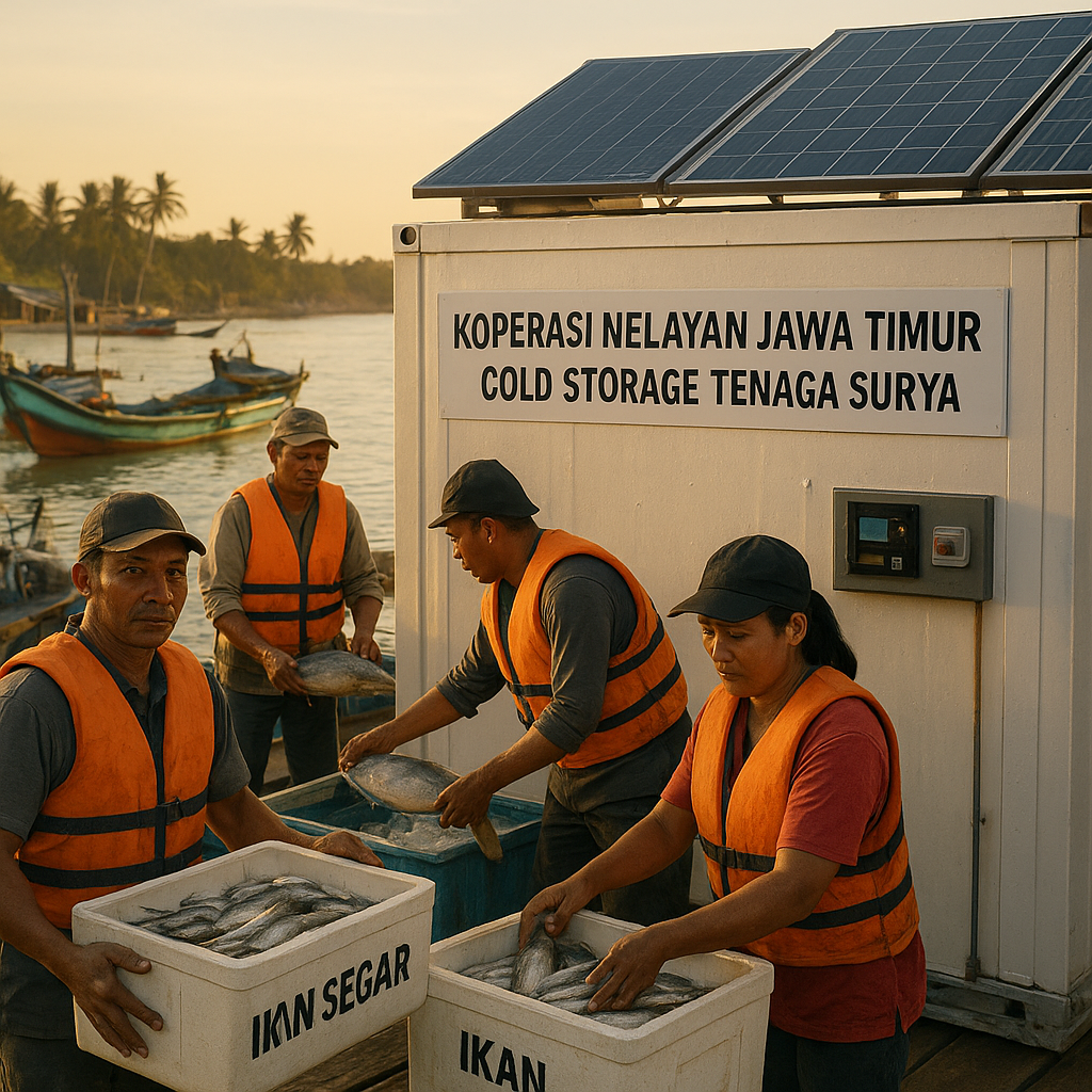 Koperasi Nelayan di Jawa Timur Terapkan Cold Storage Tenaga Surya, Naikkan Nilai Jual Ikan