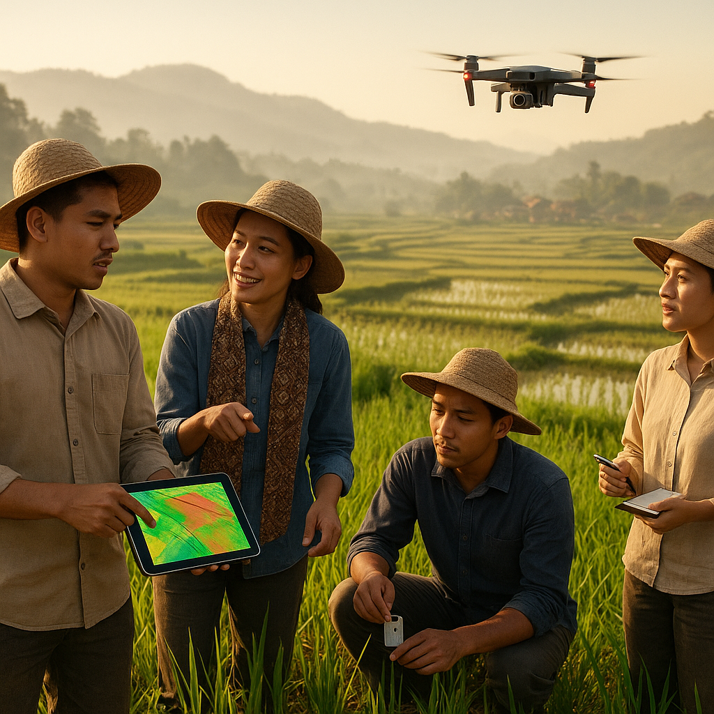 Kolaborasi Petani Muda Kembangkan Sistem Pertanian Presisi dengan Drone dan Sensor