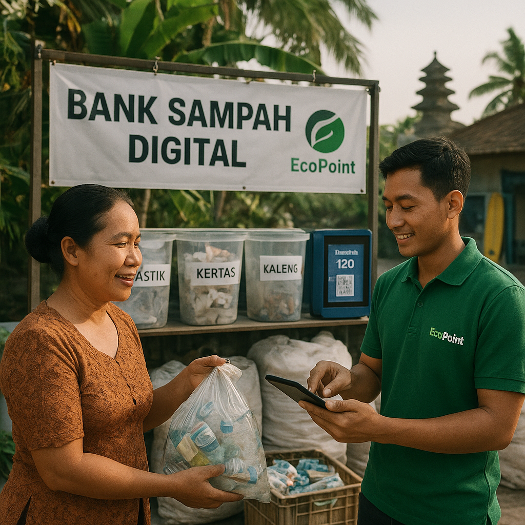 Bank Sampah Digital di Bali Ubah Sampah Jadi Poin Belanja