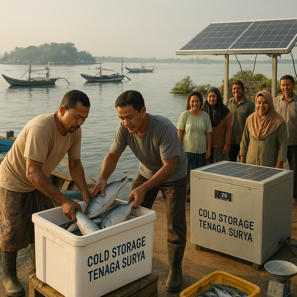 Solar Cold Storage Perpanjang Umur Simpan Hasil Tangkap Nelayan di Kepulauan Seribu