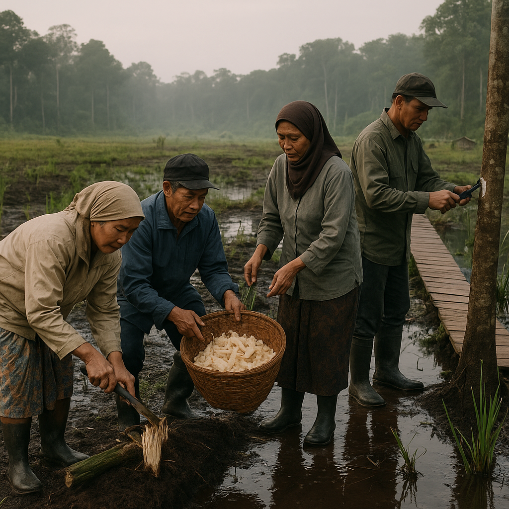 Paludikultur Mengembalikan Gambut Basah sekaligus Menjaga Ekonomi Warga Riau