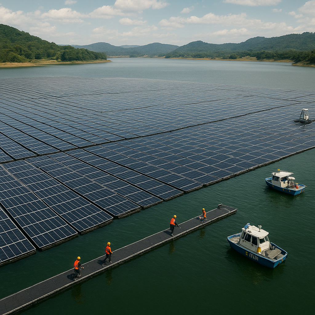 Panel Surya Apung di Waduk Jatiluhur Hemat Lahan dan Tingkatkan Produksi Energi