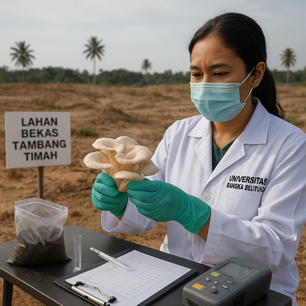 Jamur Pleurotus untuk Bioremediasi Tanah Tercemar Timbal di Bekas Tambang Timah