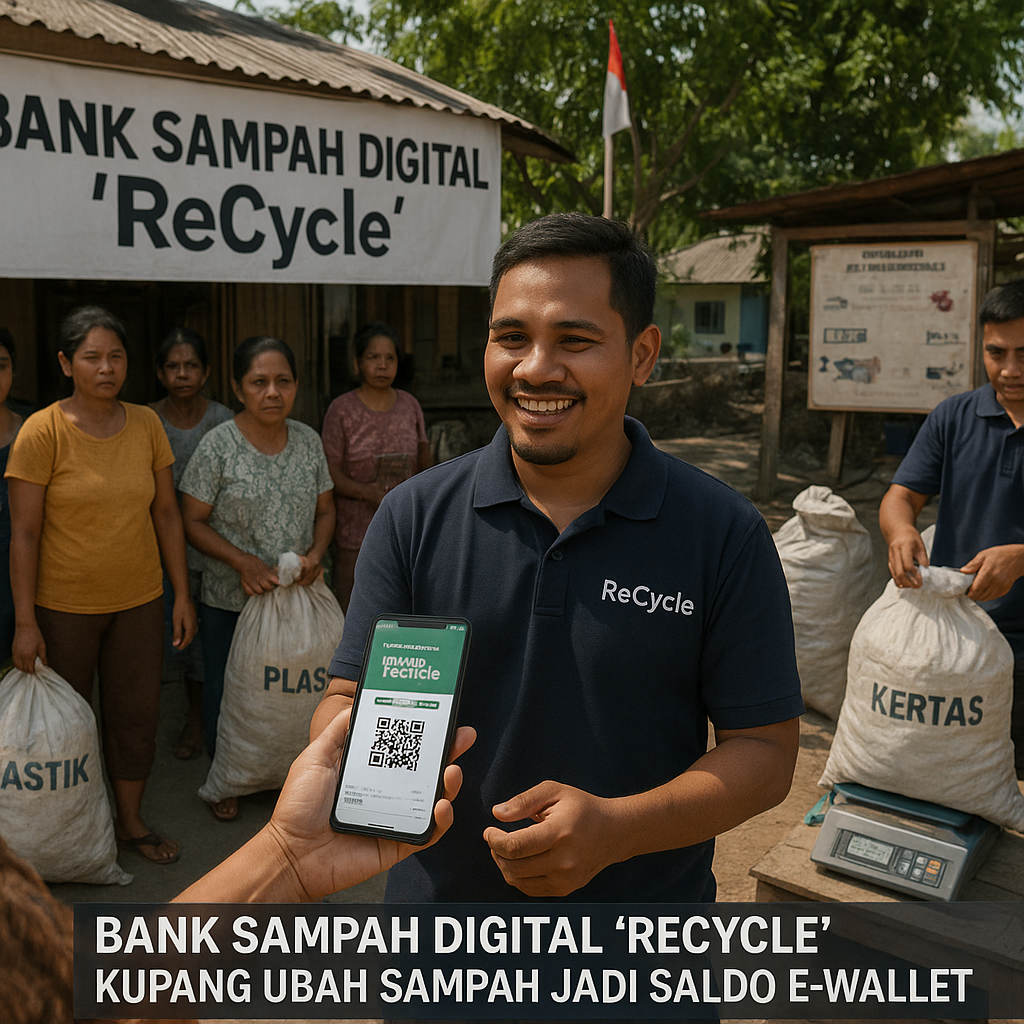 Bank Sampah Digital 'ReCycle' Kupang Ubah Sampah Jadi Saldo E-Wallet