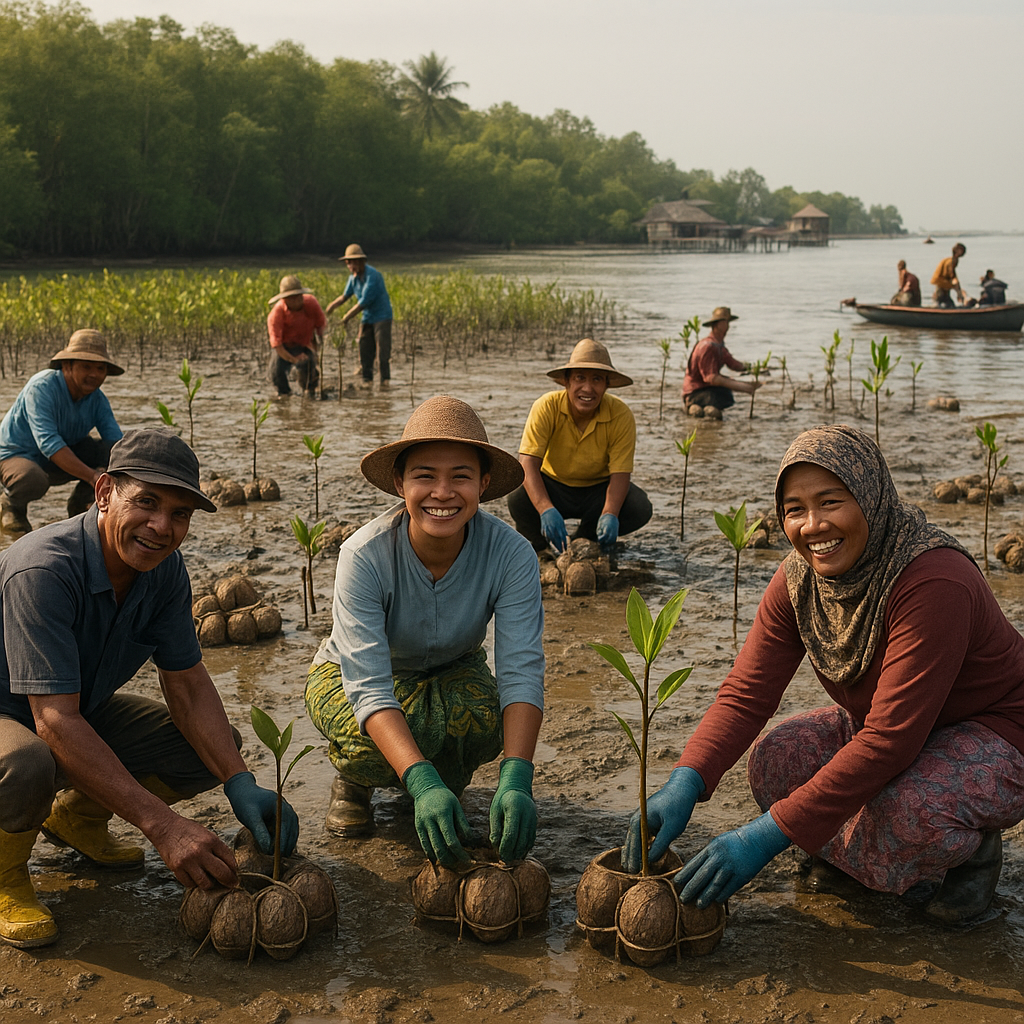 Restorasi Mangrove Berbasis Komunitas di Kalimantan Barat Pulihkan Ekosistem dan Ekonomi