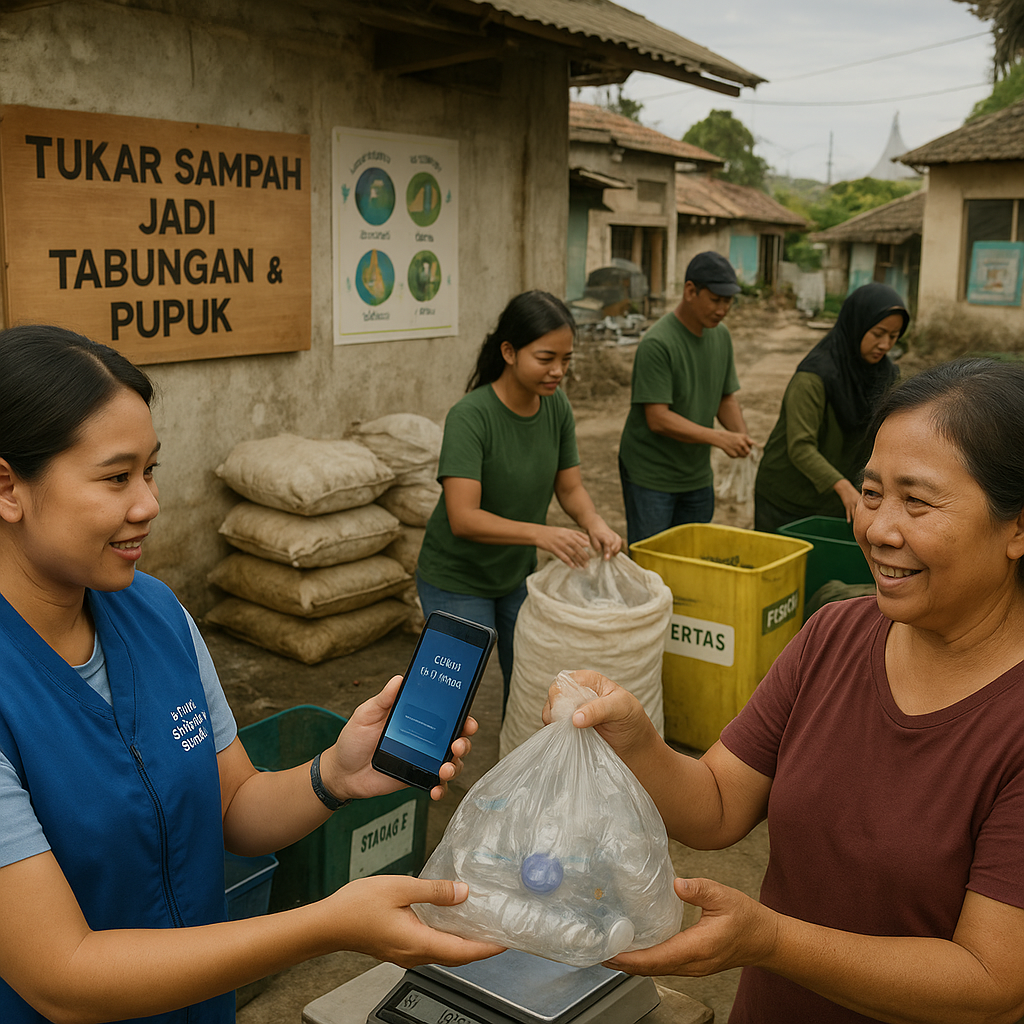 Komunitas 'Bank Sampah Digital' di Surabaya Ubah Sampah Jadi Tabungan dan Pupuk