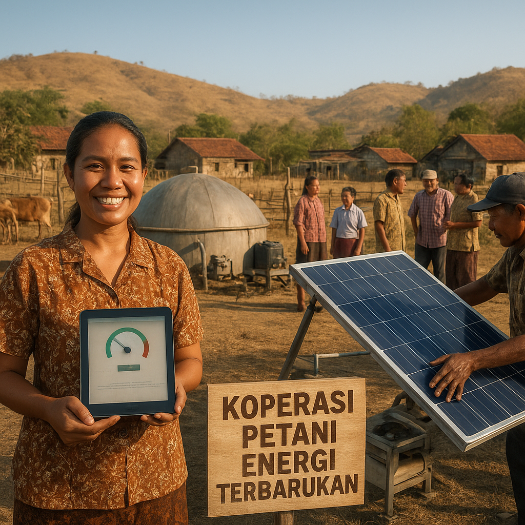 Koperasi Petani Energi Terbarukan di NTT Hasilkan Listrik dari Biogas dan Surya