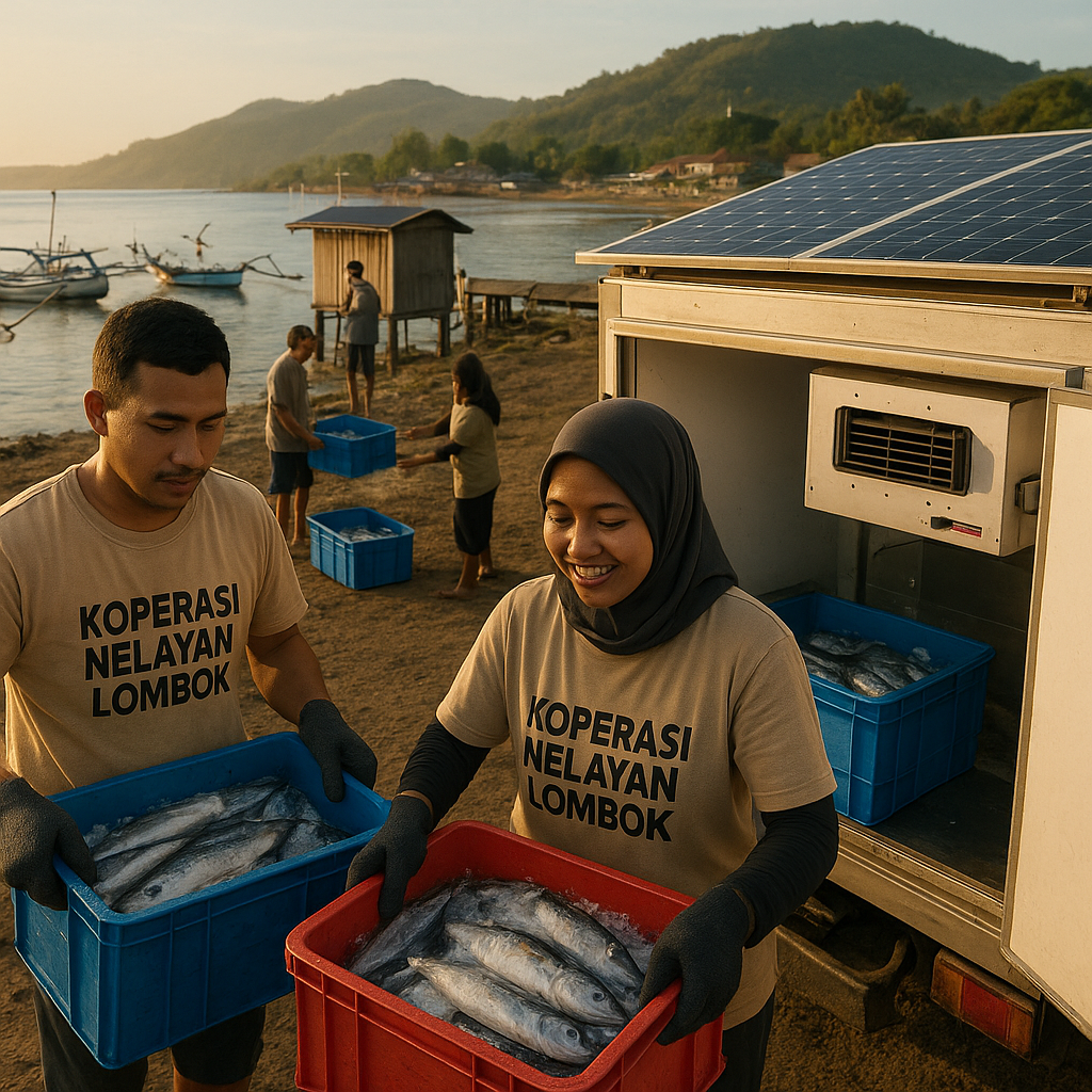 Koperasi Nelayan di Lombok Terapkan Cold Chain Tenaga Surya untuk Kurangi Kehilangan Hasil Tangkapan