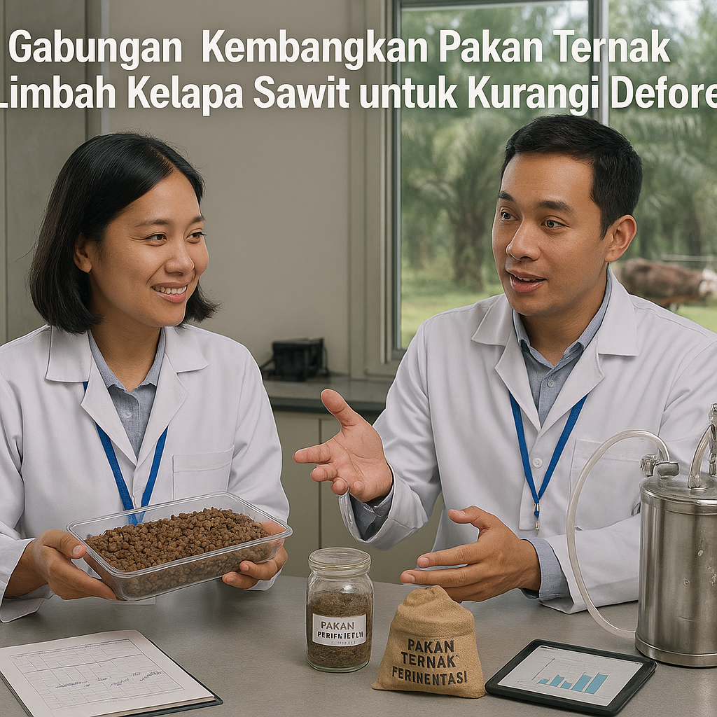 Riset Gabungan Kembangkan Pakan Ternak dari Limbah Kelapa Sawit untuk Kurangi Deforestasi