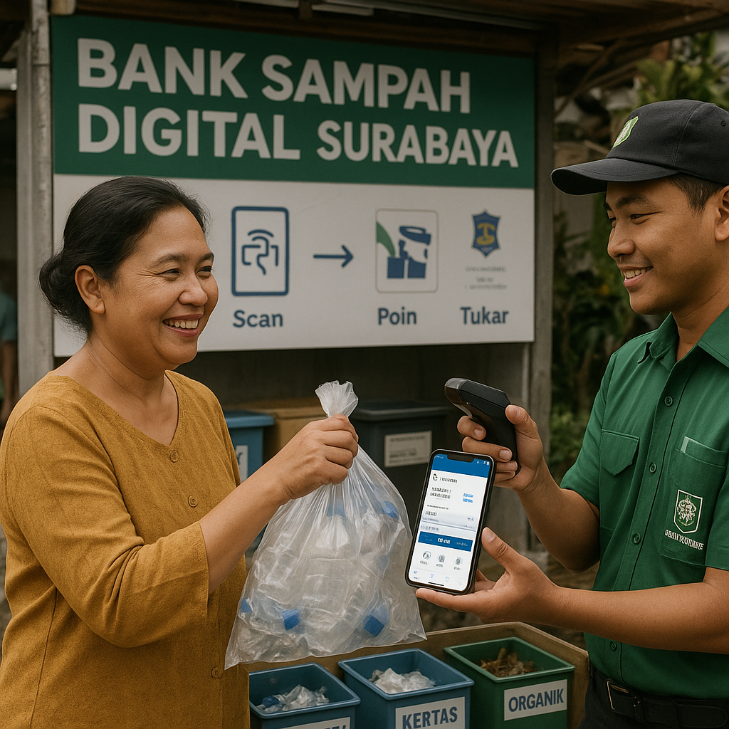 Program 'Bank Sampah Digital' Tingkatkan Pengelolaan Limbah dan Nilai Ekonomi di Surabaya