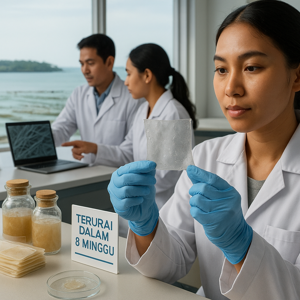 Startup Lokal Kembangkan Bioplastik dari Rumput Laut yang Terurai dalam 8 Minggu