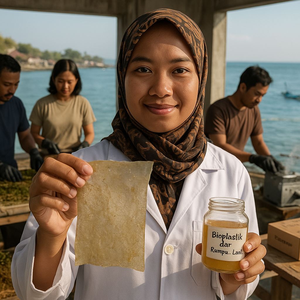 Startup Lokal Kembangkan Bioplastik dari Rumput Laut, Kurangi Sampah Plastik di Laut