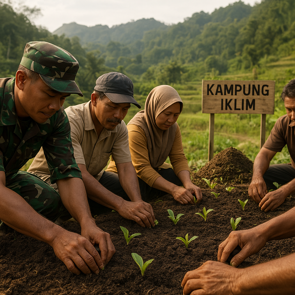 Kolaborasi TNI AD dan Masyarakat Kembangkan 'Kampung Iklim' di Perbatasan untuk Ketahanan Pangan