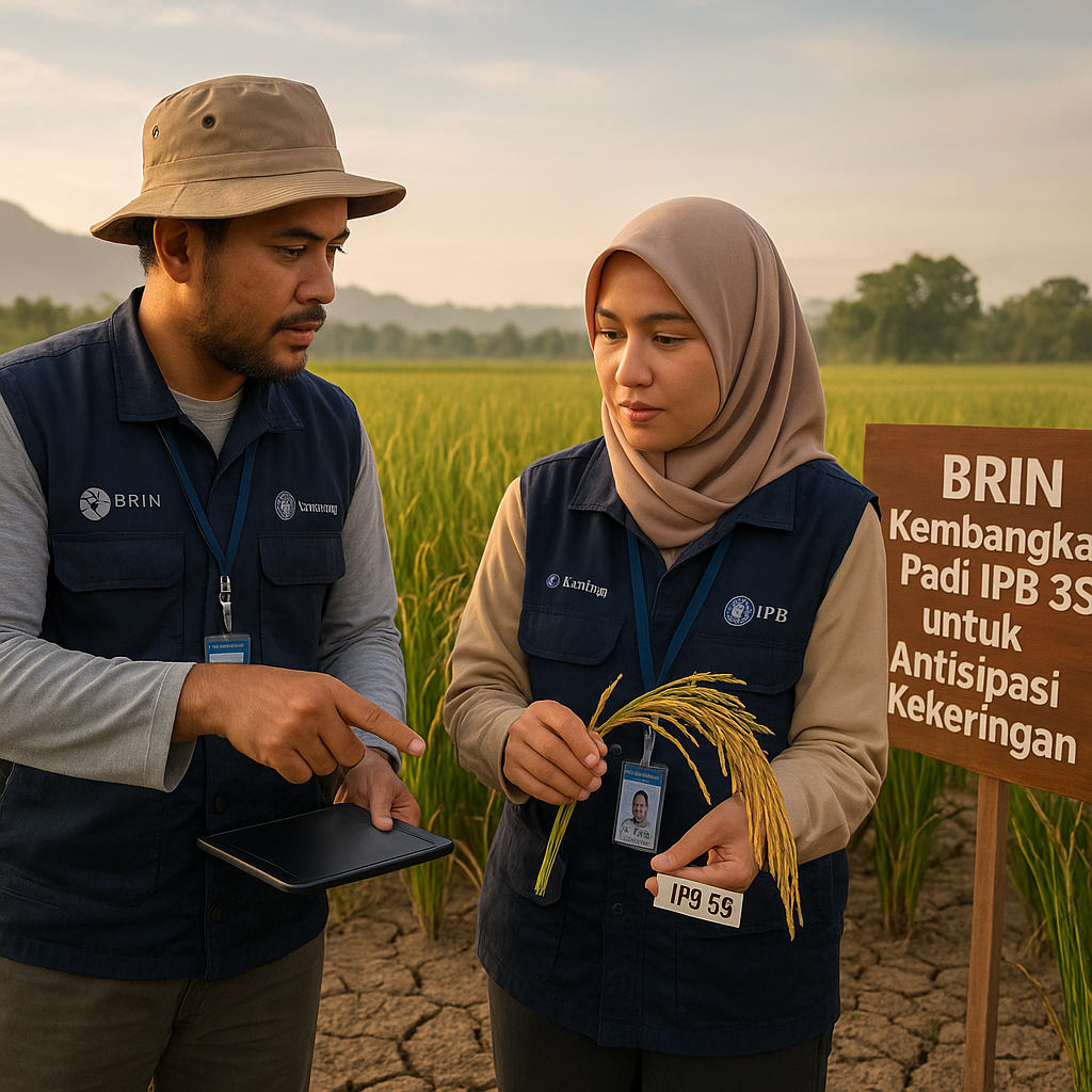 BRIN Kembangkan Padi IPB 3S untuk Antisipasi Kekeringan