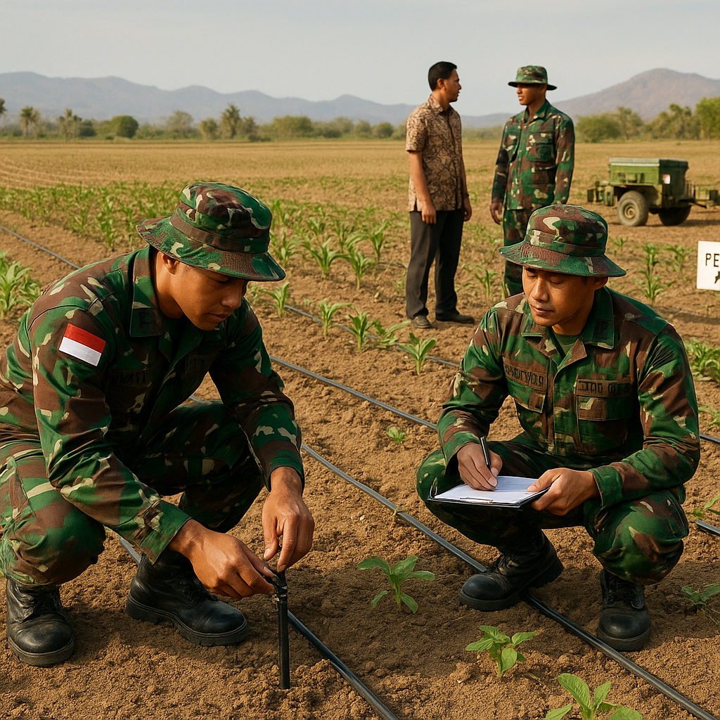 Tentara Nasional Indonesia Kembangkan Pertanian Militer untuk Pastikan Logistik Pangan