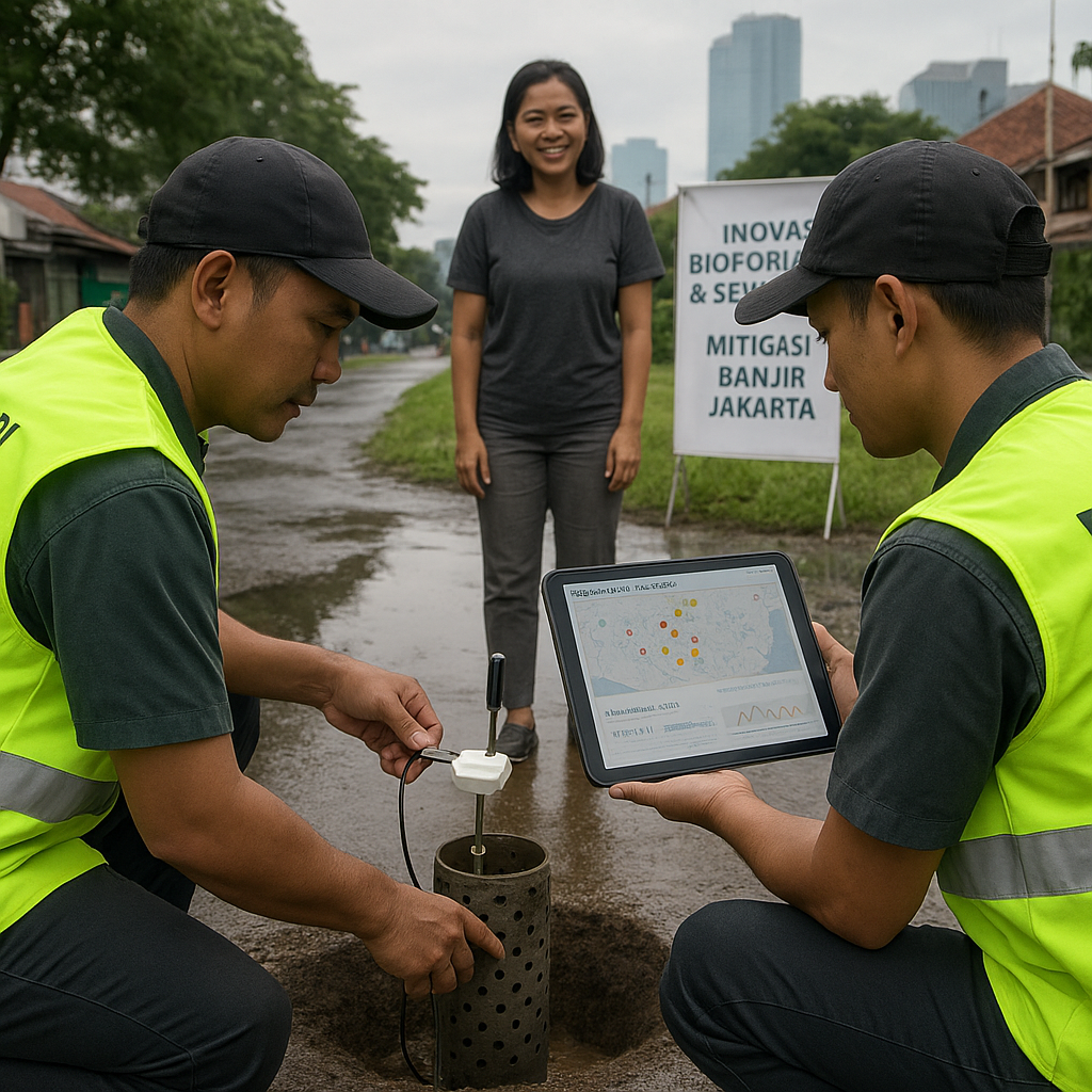 Inovasi Biopori Pintar dan Sensor Air untuk Mitigasi Banjir di Jakarta