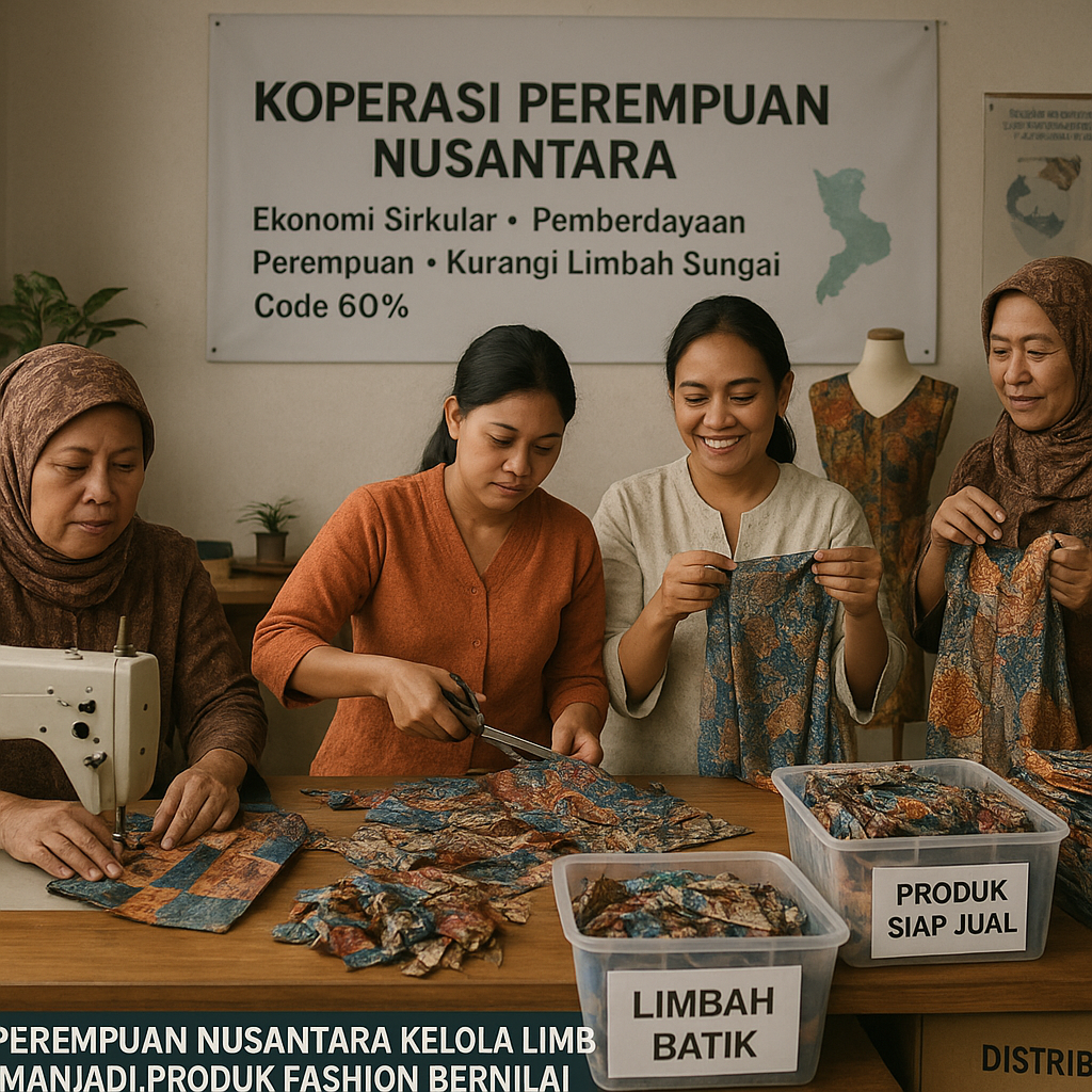 Koperasi Perempuan Nusantara Kelola Limbah Batik Menjadi Produk Fashion Bernilai