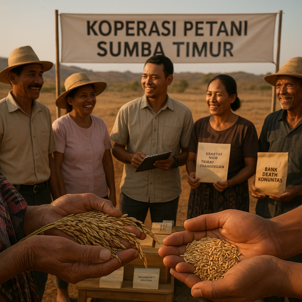 Koperasi Petani di Sumba Timur Sukses Kembangkan Varietas Padi Tahan Kekeringan