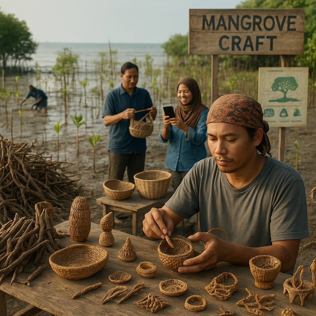 Mangrove Craft: Inovasi Kerajinan dari Akar Mangrove untuk Ekonomi Pesisir dan Konservasi