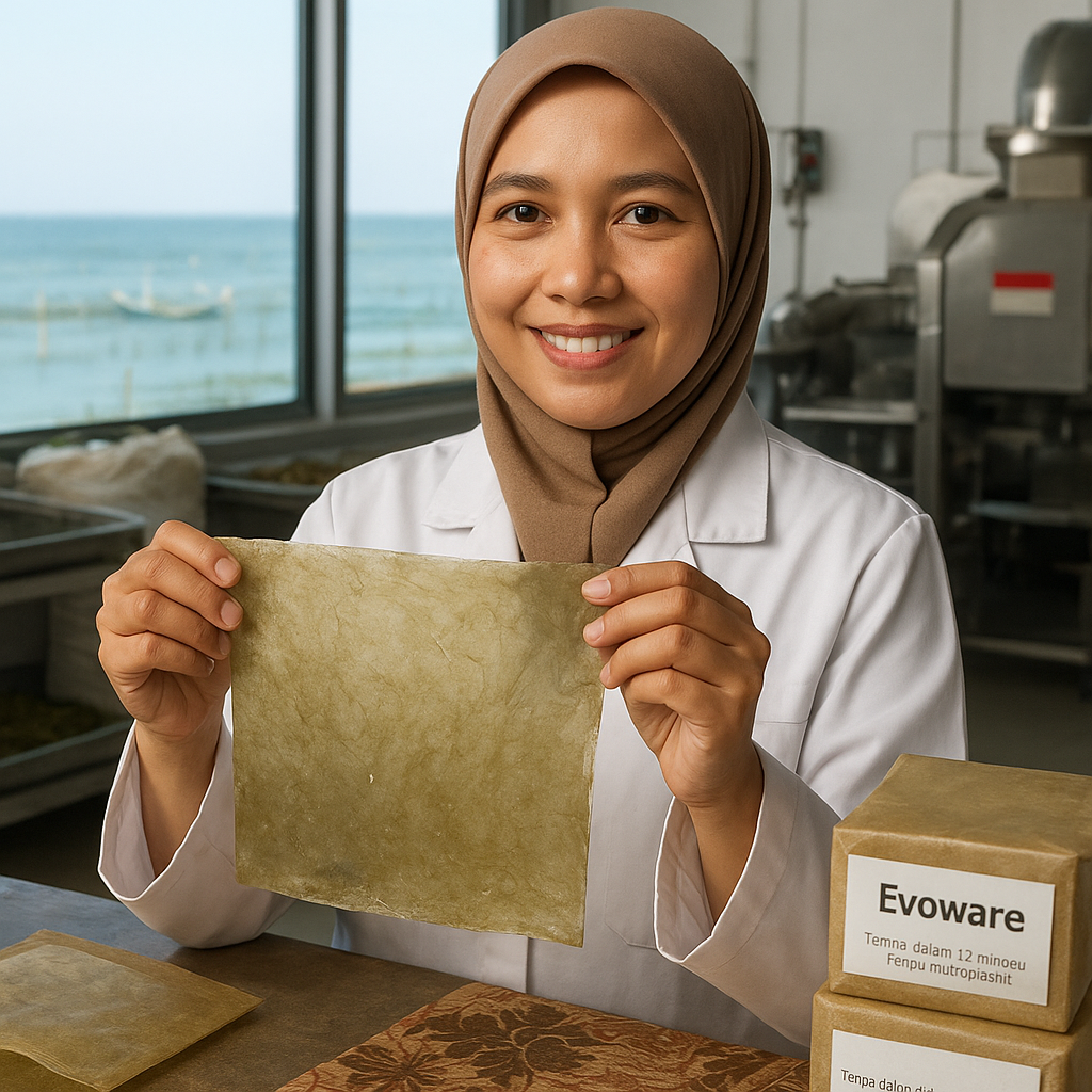 Startup Indonesia Kembangkan Bioplastik dari Rumput Laut yang Terurai dalam 12 Minggu