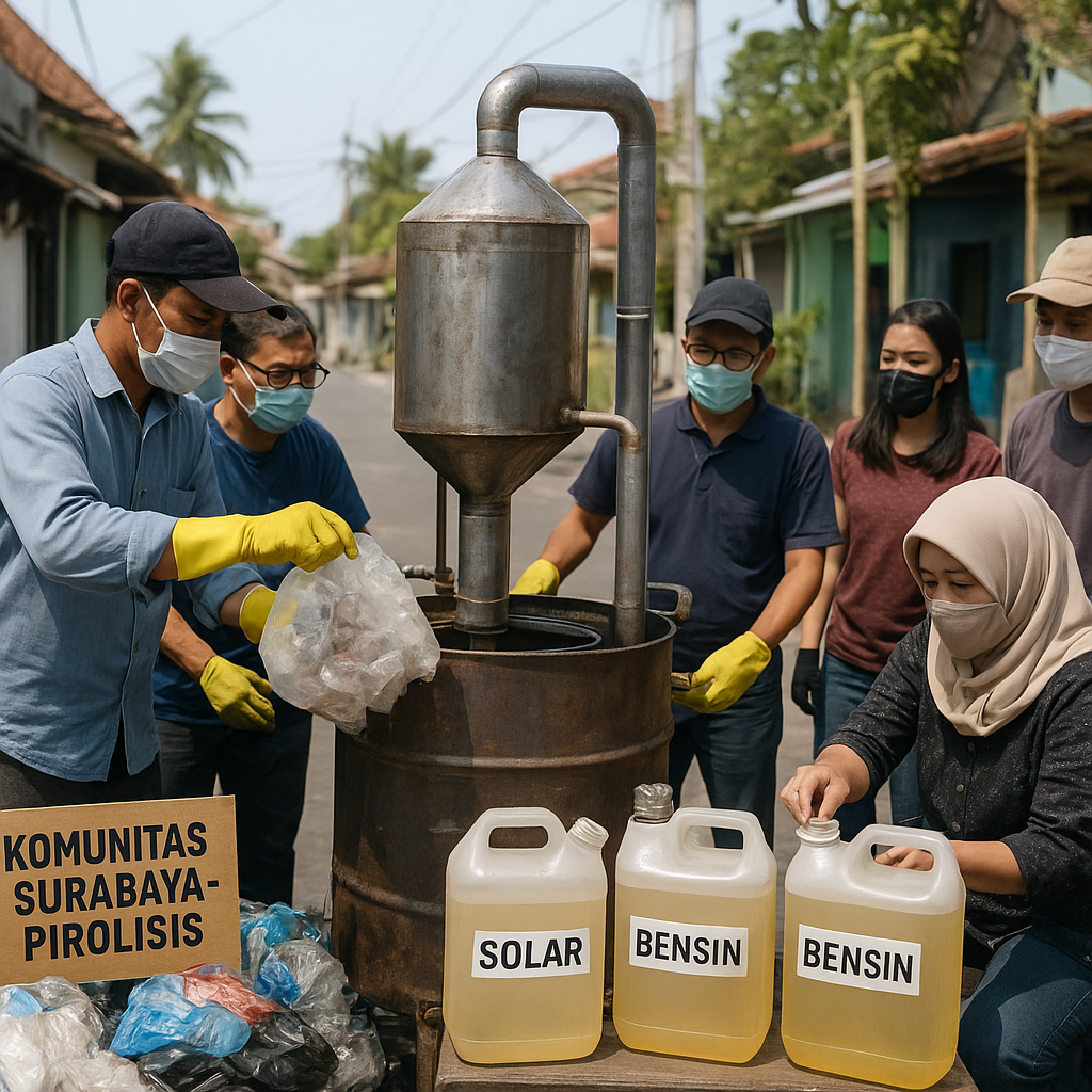 Komunitas di Surabaya Sulap Sampah Plastik Jadi Bahan Bakar Minyak