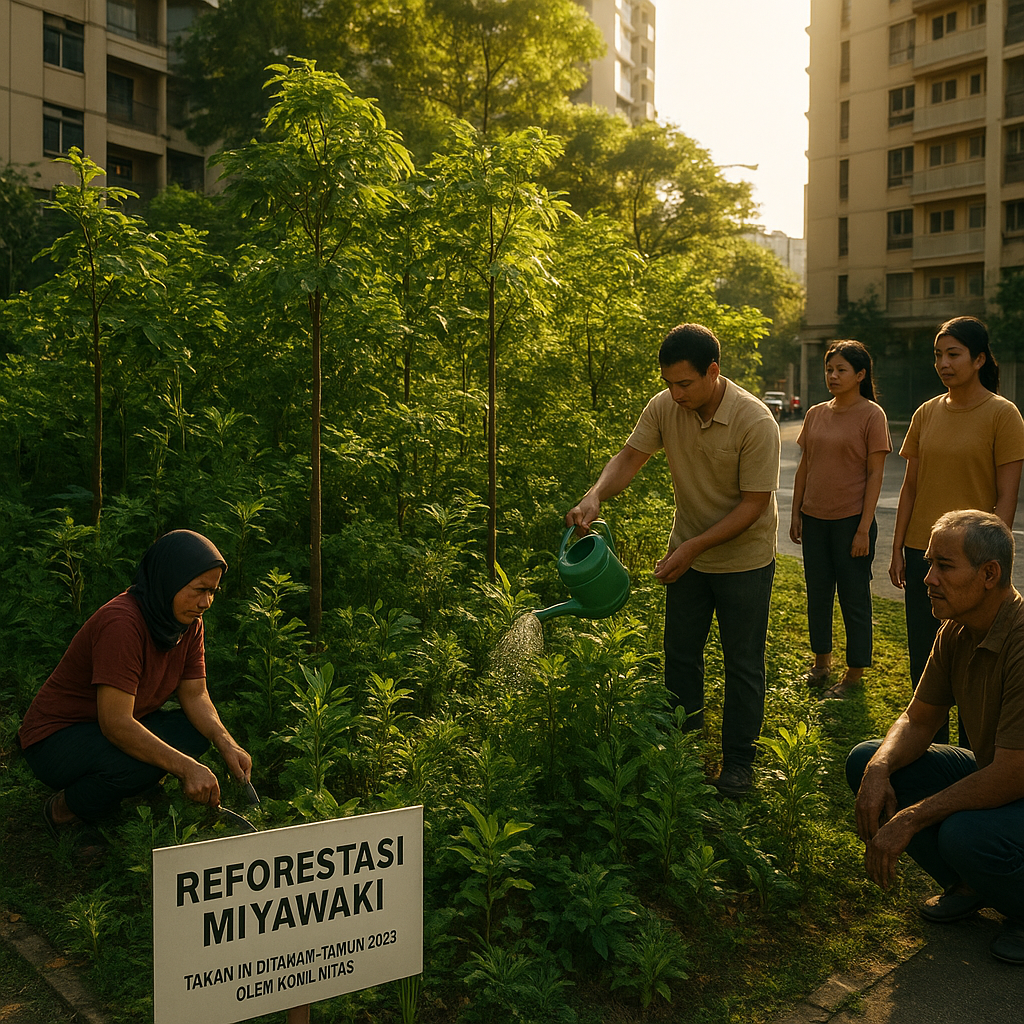 Reforestasi dengan Teknik 'Miyawaki' Ciptakan Hutan Mini di Perkotaan Indonesia