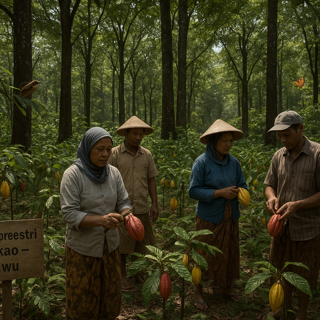 Agroforestri Kakao Bawah Naungan Pohon Langka Lindungi Keanekaragaman Hayati di Sulawesi