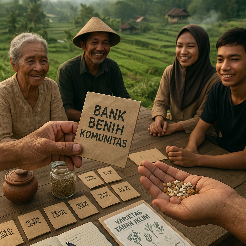 Inisiatif "Bank Benih" Komunitas untuk Lestarikan Varietas Pangan Lokal Tahan Iklim