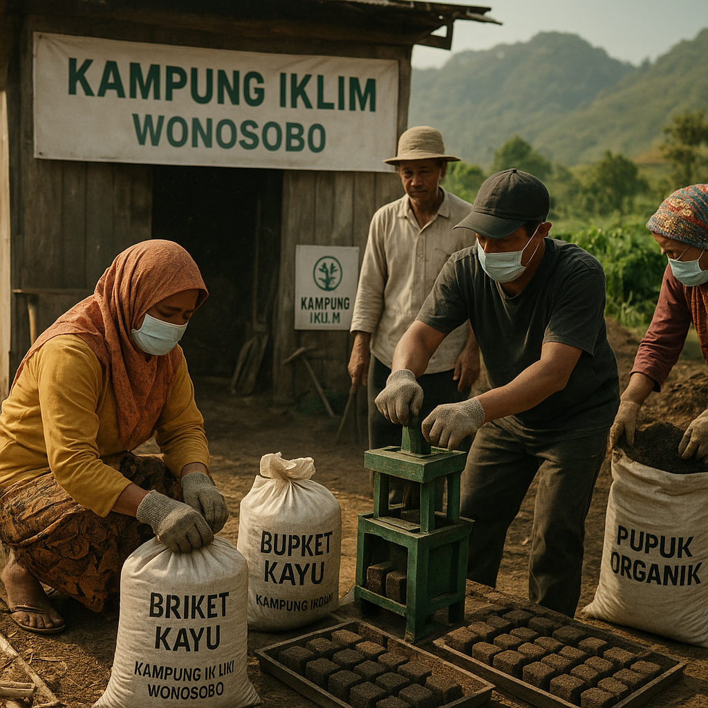 Kampung Iklim Wonosobo: Dari Limbah Kayu Jadi Briket dan Pupuk, Warga Raup Untung Sekaligus Jaga Lingkungan
