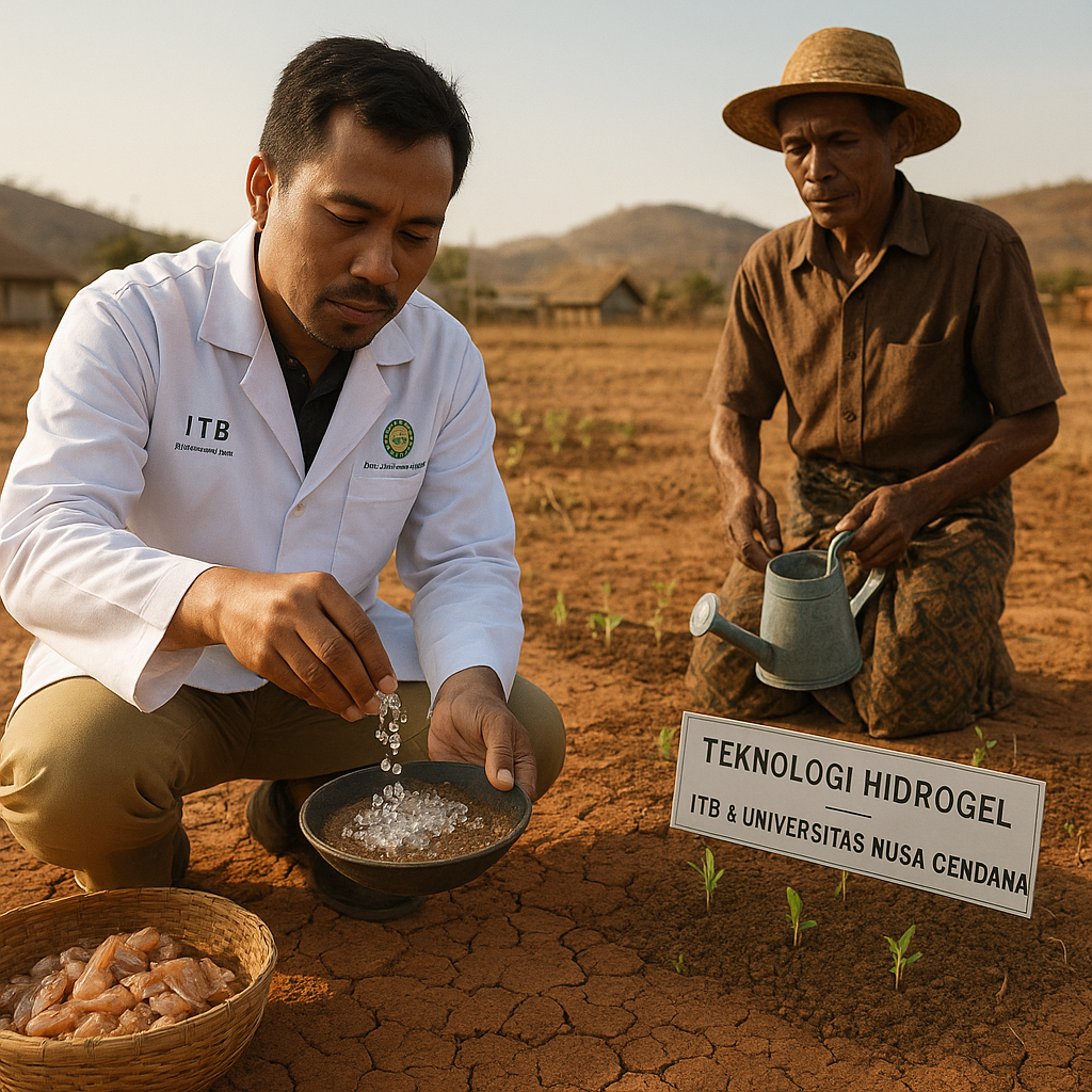 Teknologi Hidrogel dari Kulit Udang Bantu Lahan Kritis di NTT Tahan Air Lebih Lama