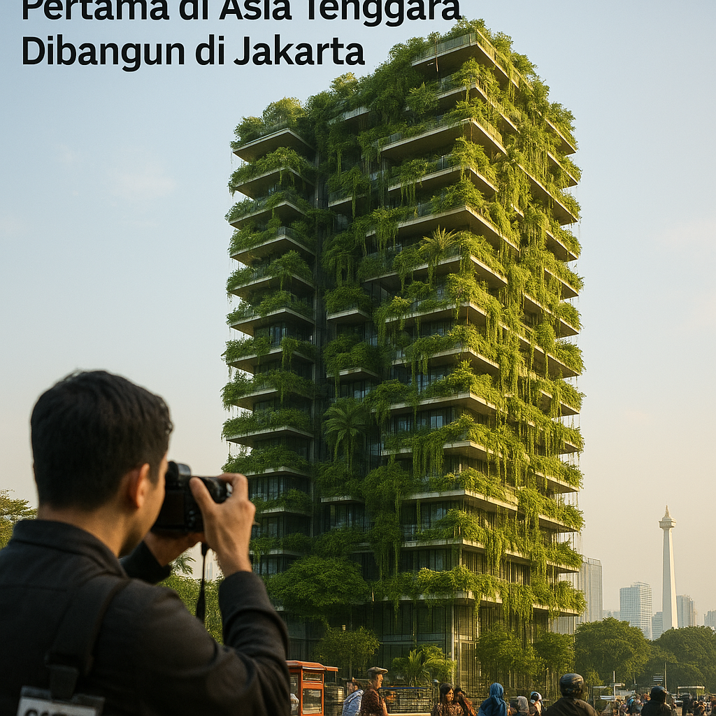 Konsep 'Vertical Forest' Pertama di Asia Tenggara Dibangun di Jakarta