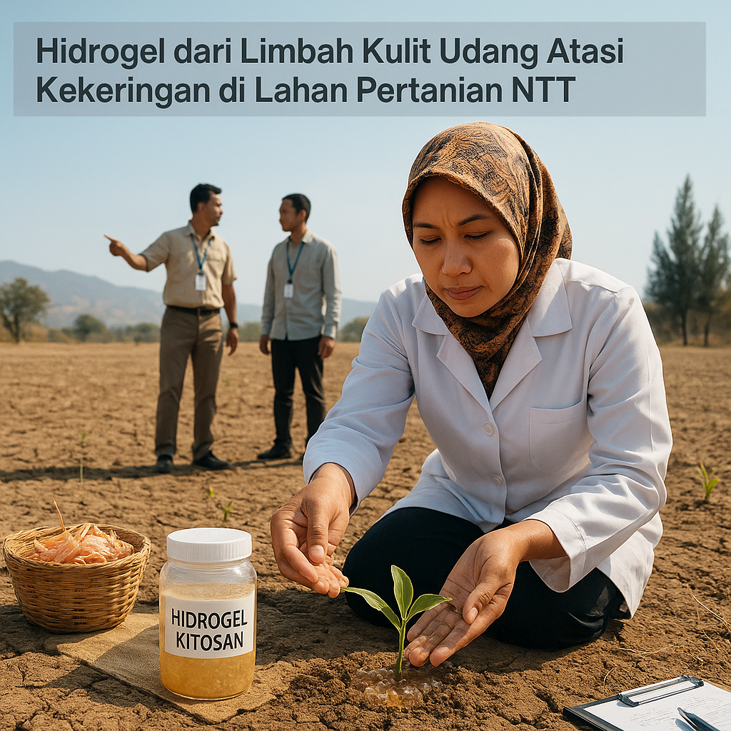 Hidrogel dari Limbah Kulit Udang Atasi Kekeringan di Lahan Pertanian NTT