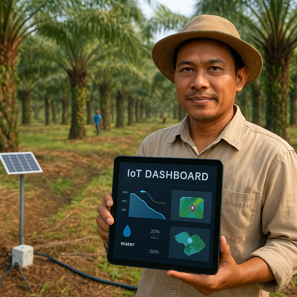 Gunakan Teknologi IoT, Petani Jember Pantau Sawit Secara Real-Time untuk Efisiensi Air dan Pupuk