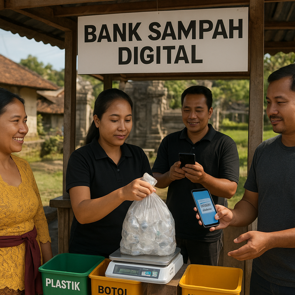 Inisiatif 'Bank Sampah Digital' di Bali Ubah Sampah Plastik Menjadi Kredit Tabungan