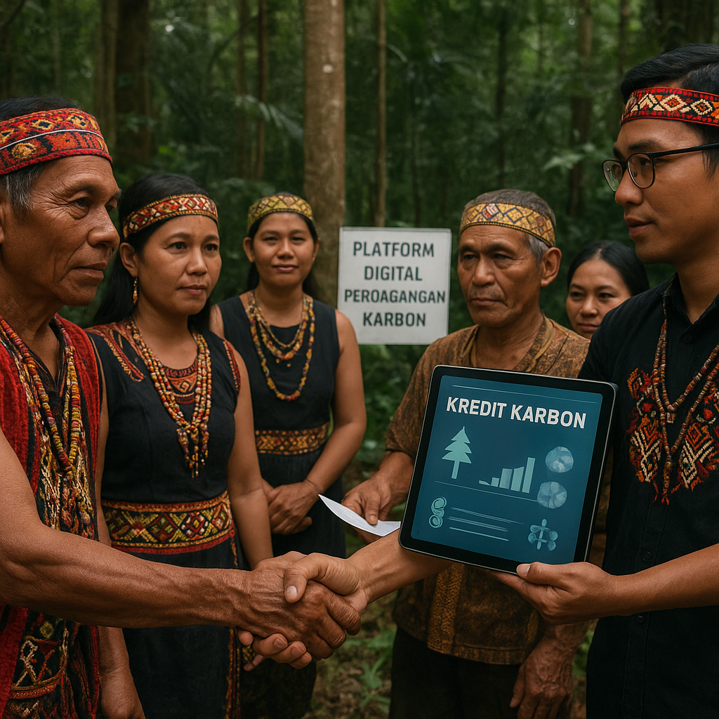 Platform Digital Perdagangan Karbon oleh Masyarakat Adat Kalimantan