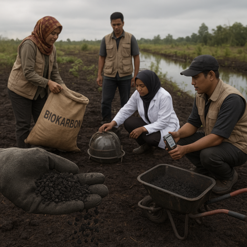 Biokarbon dari Limbah Sawit untuk Remediasi Lahan Gambut