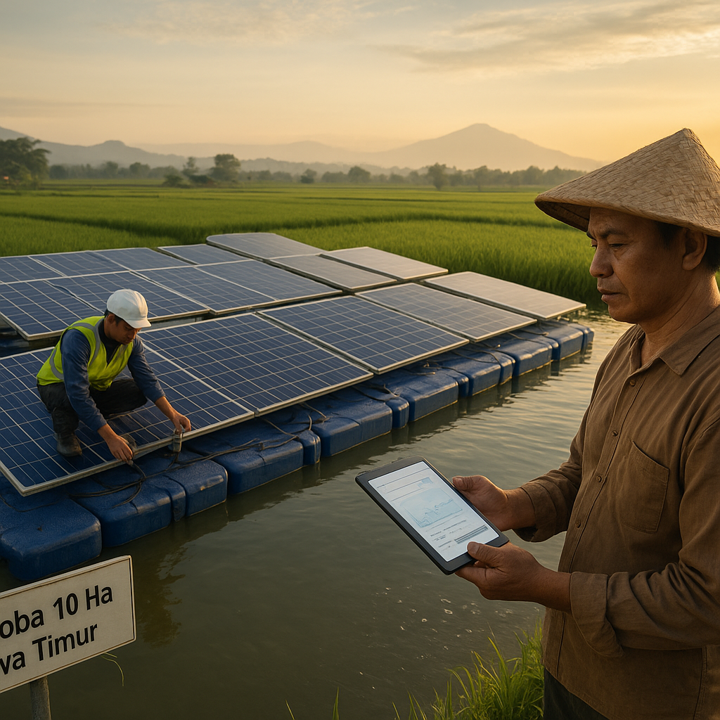 Panel Surya Apung Berteknologi IoT untuk Irigasi Pertanian
