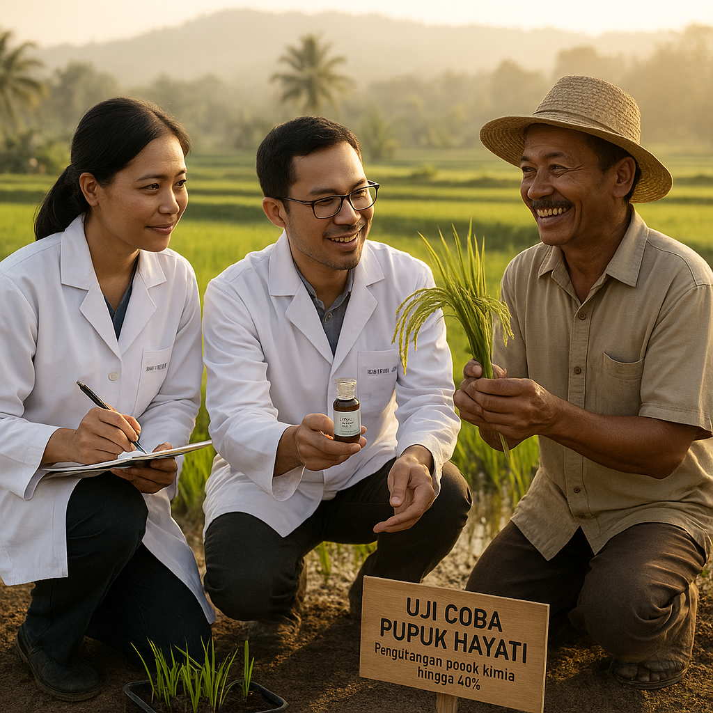 Pupuk Hayati dari Bakteri Endofit untuk Padi Ramah Lingkungan