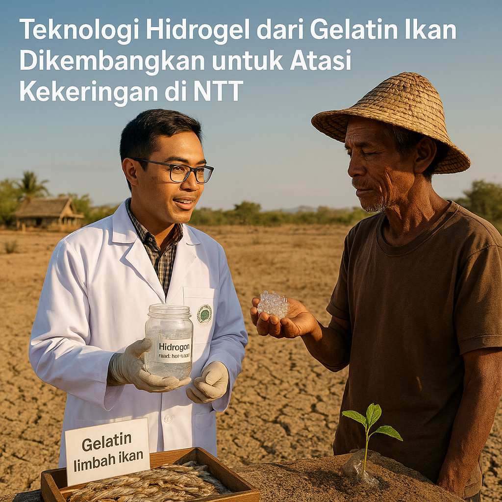 Teknologi Hidrogel dari Gelatin Ikan Dikembangkan untuk Atasi Kekeringan di NTT