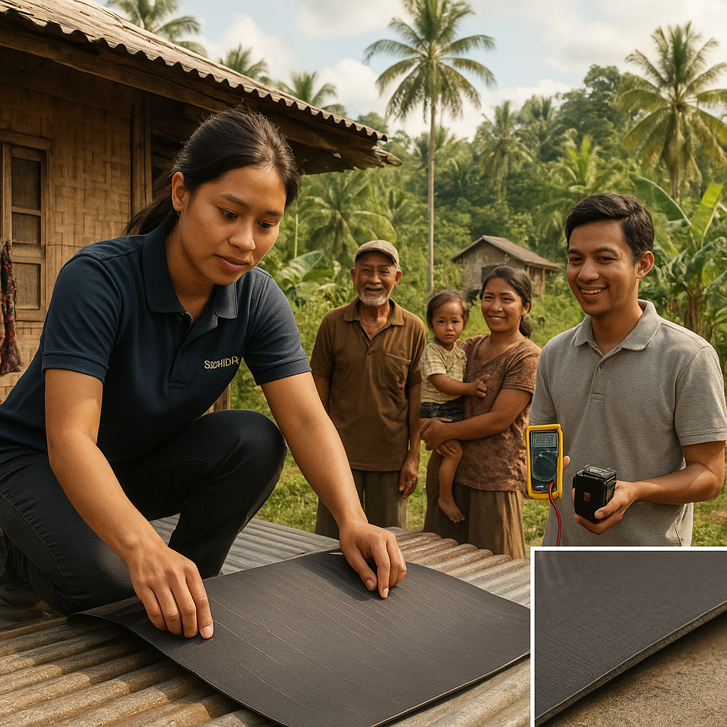 Startup RI Kembangkan Panel Surya Fleksibel dari Bahan Lokal untuk Daerah Terpencil