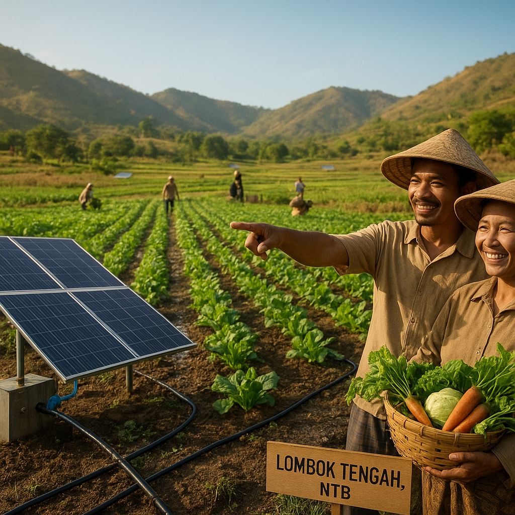 Irigasi Tetes Bertenaga Surya Ubah Lahan Kering NTB Jadi Lumbung Pangan