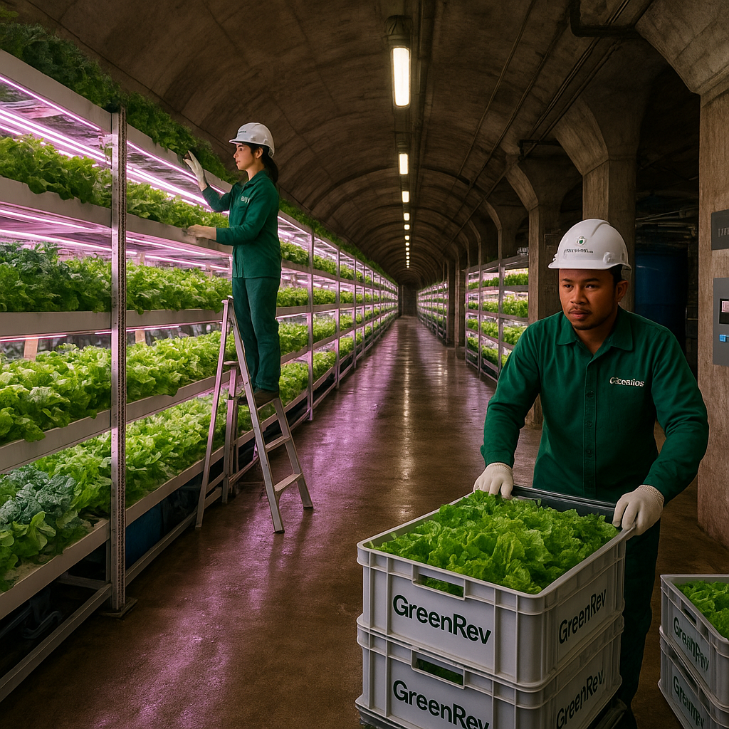Pertanian Vertikal Bawah Tanah di Singapura Hasilkan 500 Ton Sayur per Tahun