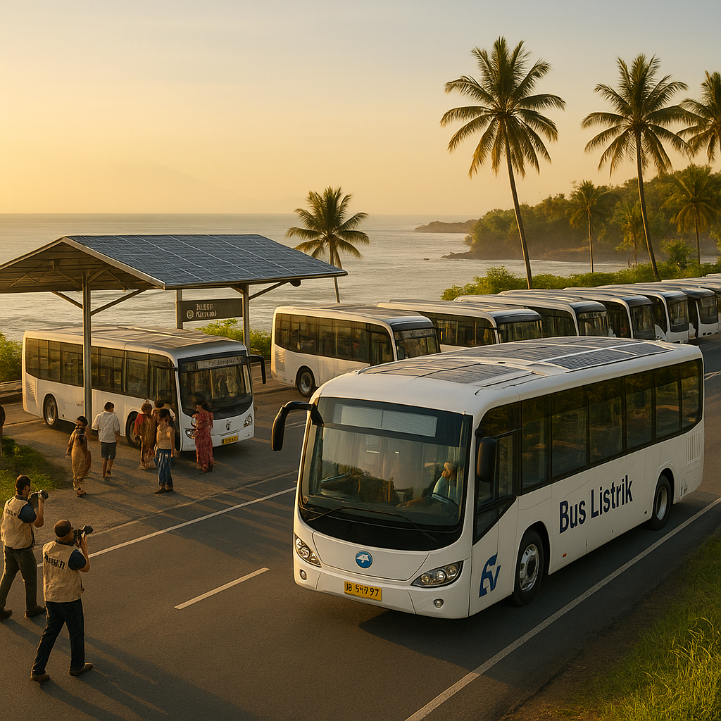 Mobilitas Listrik di Bali: 500 Bus Listrik Kurangi Emisi Karbon 40%