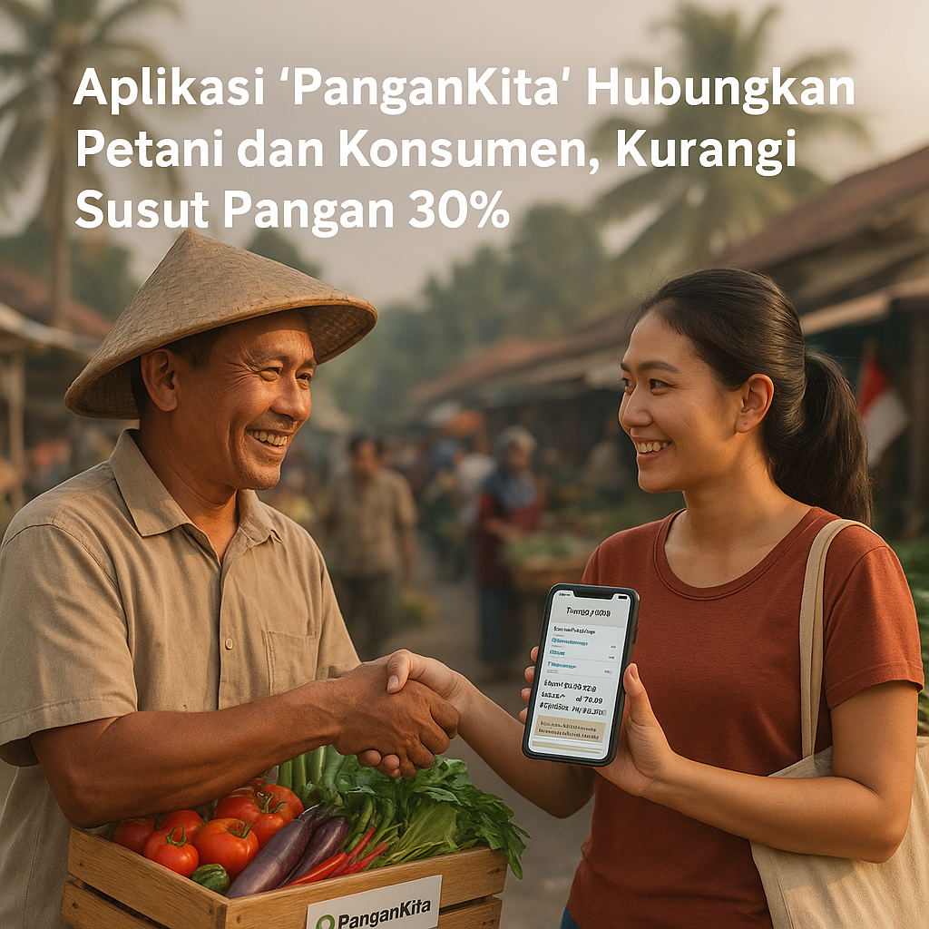 Aplikasi 'PanganKita' Hubungkan Petani dan Konsumen, Kurangi Susut Pangan 30%